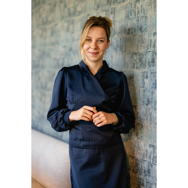 Wikkeltop Irene donkerblauw