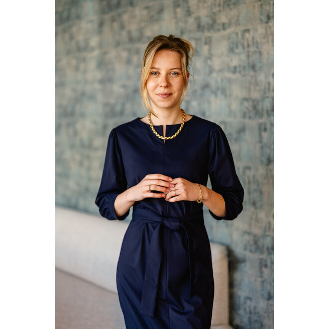 Jurk Fieke donkerblauw
