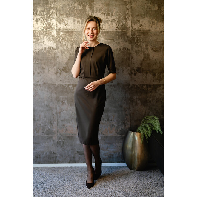 Jurk Anneke donkerbruin