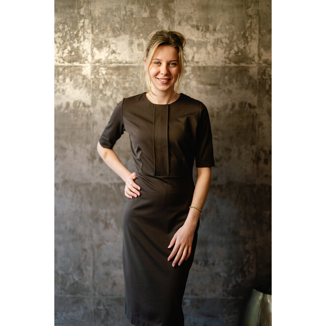 Jurk Anneke donkerbruin