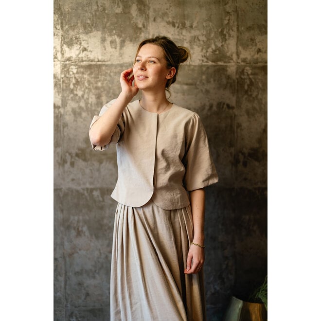 Blouse Aniek donkerzand