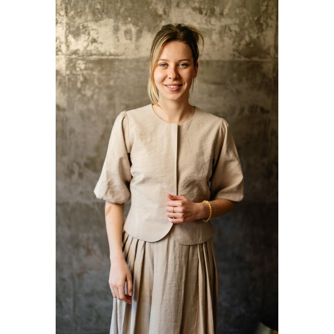 Blouse Aniek donkerzand