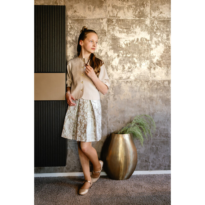 Blouse Geerke donkerzand