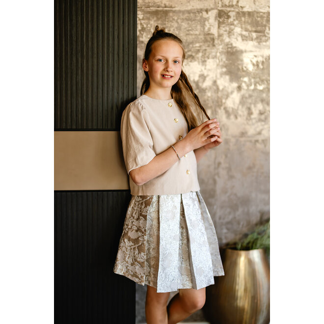 Blouse Geerke donkerzand