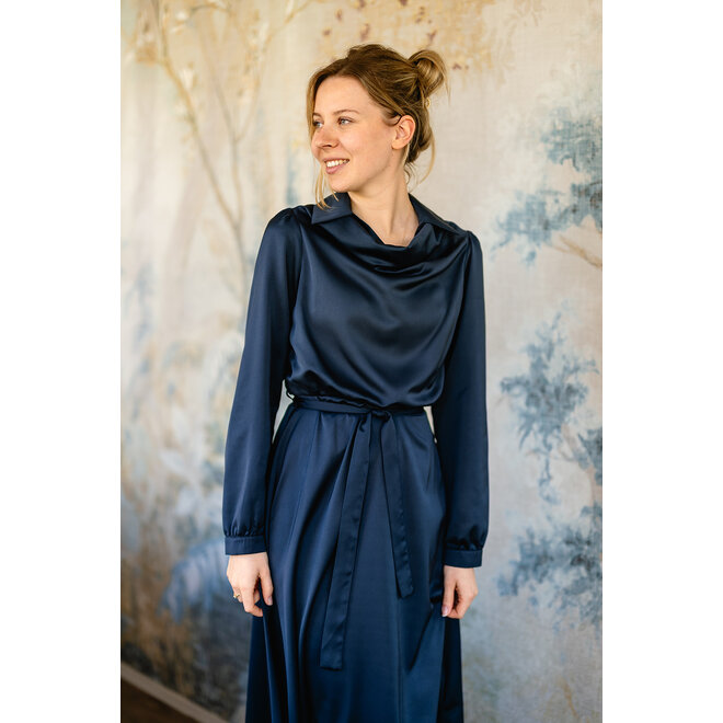 Jurk Lois donkerblauw
