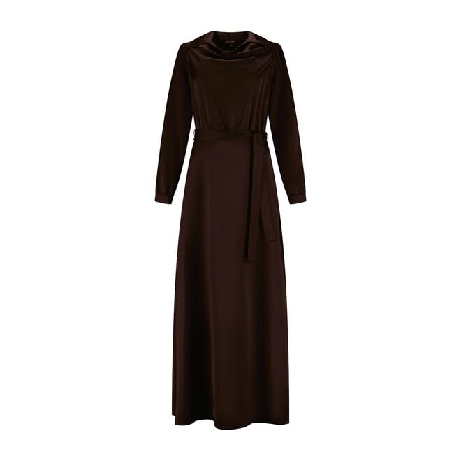 Jurk Lois donkerbruin