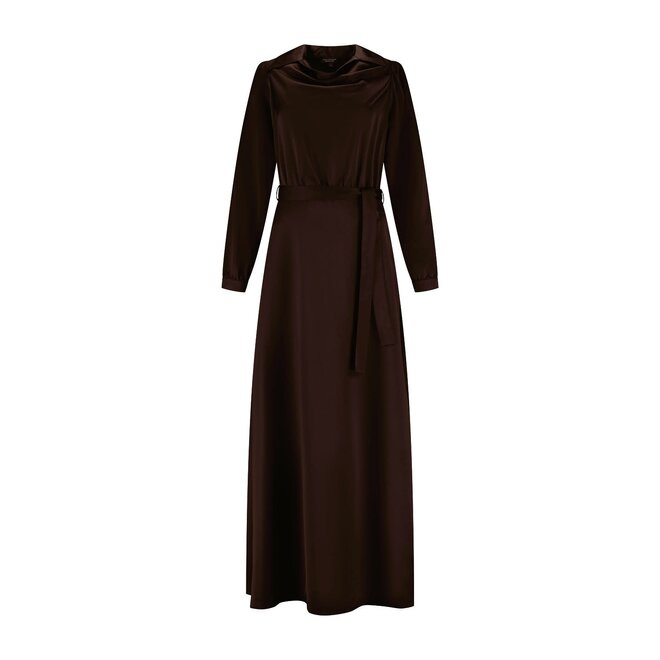 Jurk Lois donkerbruin