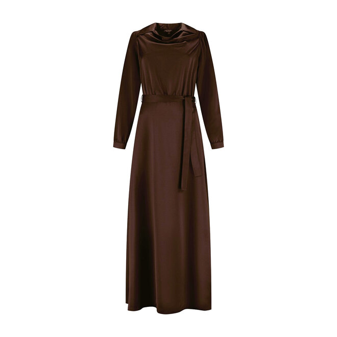 Jurk Lois donkerbruin