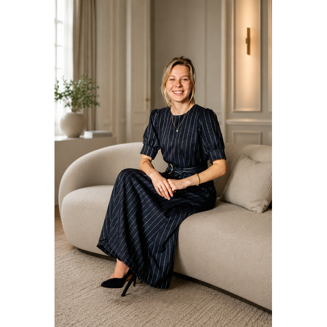Jurk Erika donkerblauw
