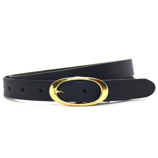 Damesriem 25203 donkerblauw