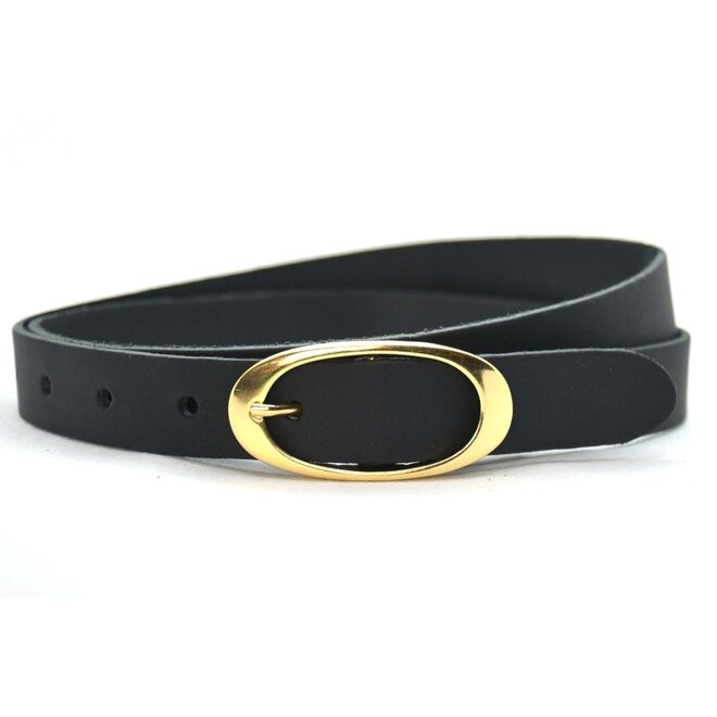 Damesriem 25203 zwart