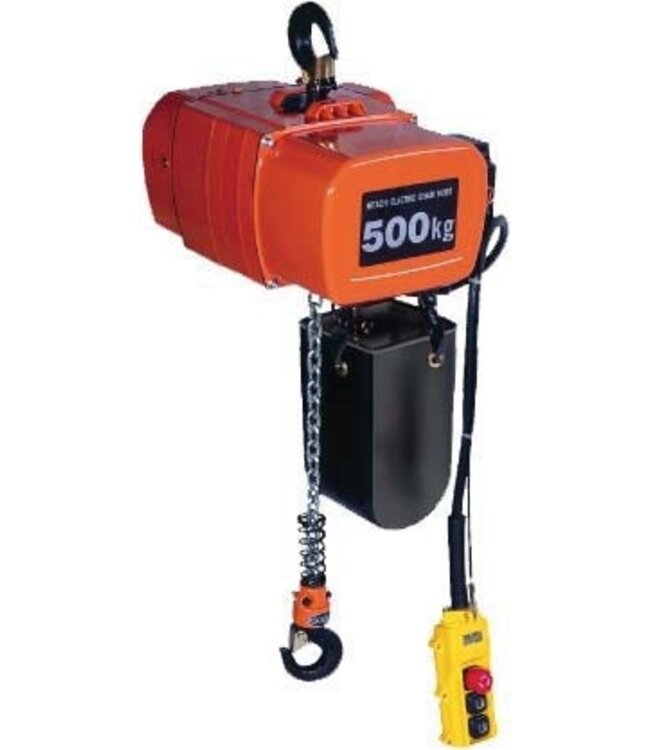 Hitachi Elektrische kettingtakels 400 volt 5000 kg.