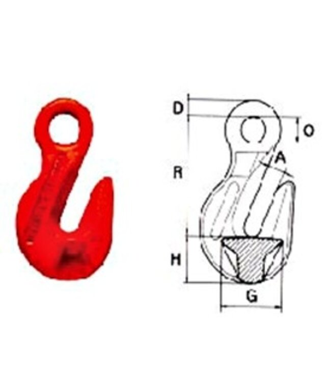 Cartec inkort ooghaak grade 80