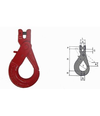 Cartec veiligheids gaffelhaak grade 80