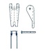 Cartec veiligheidsklepset (gietdeel) grade 80