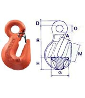 Cartec inkort ooghaak met borging grade 100