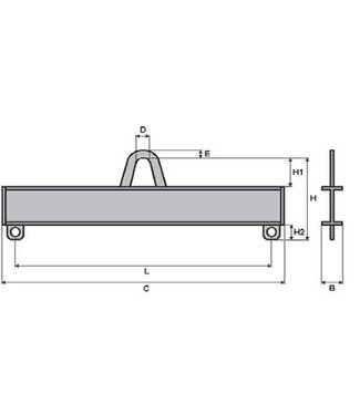 Liftikus traversen met 2 vaste ophangpunten