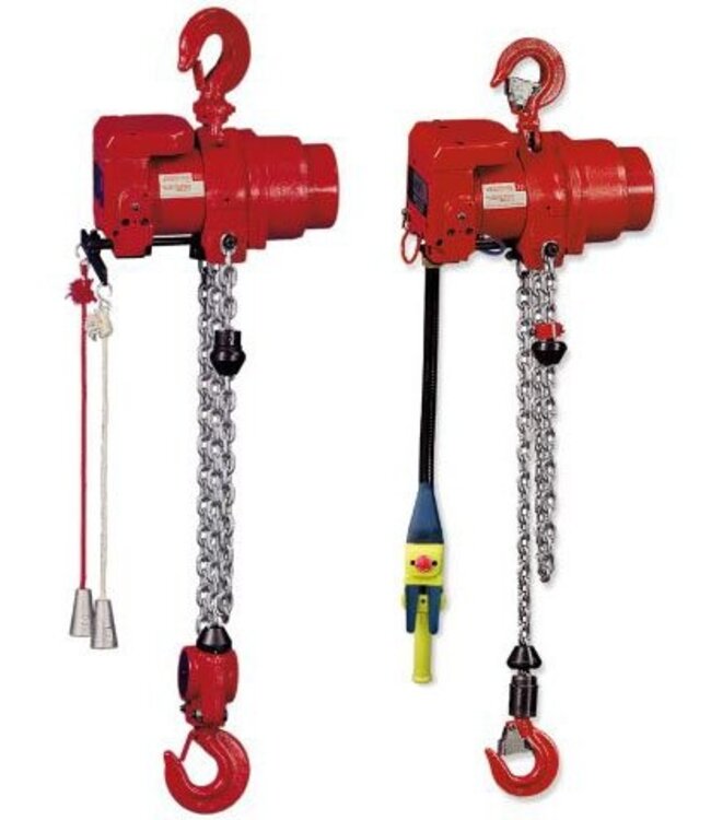 Red rooster Pneumatische kettingtakels