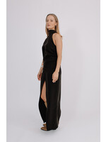 GISÈLE THE LABEL  LIPA MAXI SKIRT BLACK