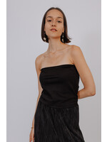 GISÈLE THE LABEL  MILA BANDEAU TOP BLACK