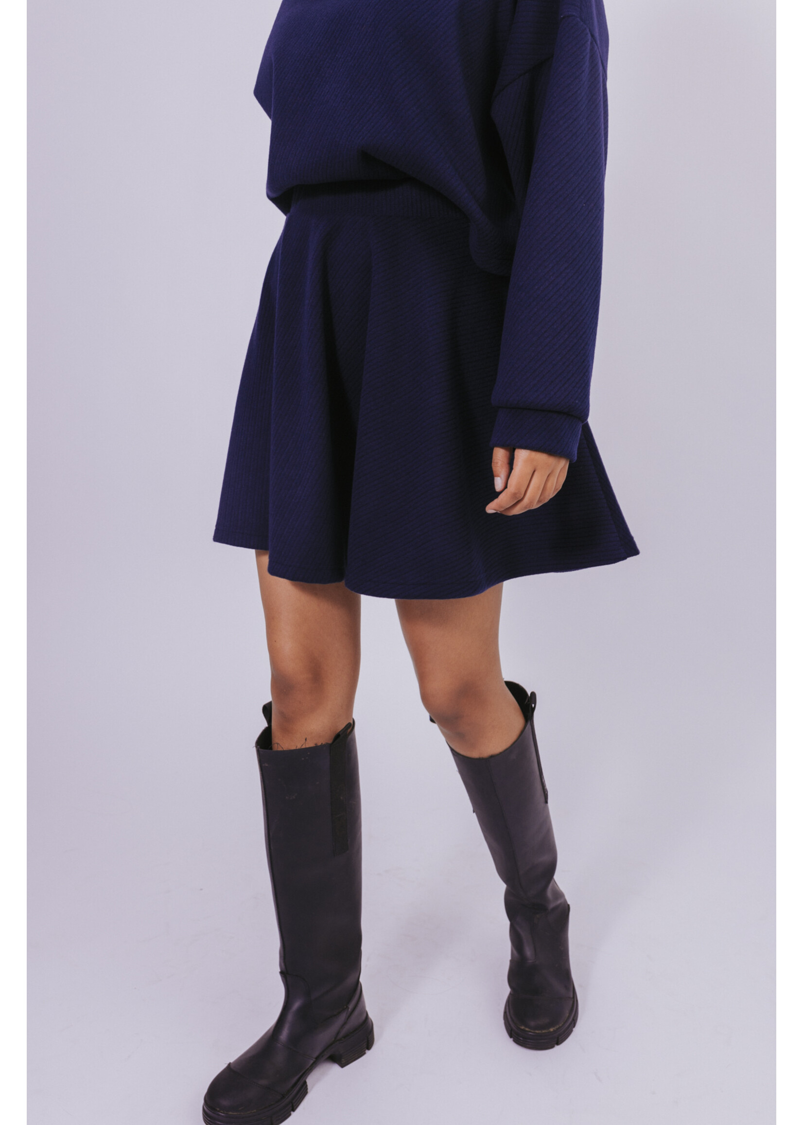 GISÈLE THE LABEL  LUNA SKIRT NAVY