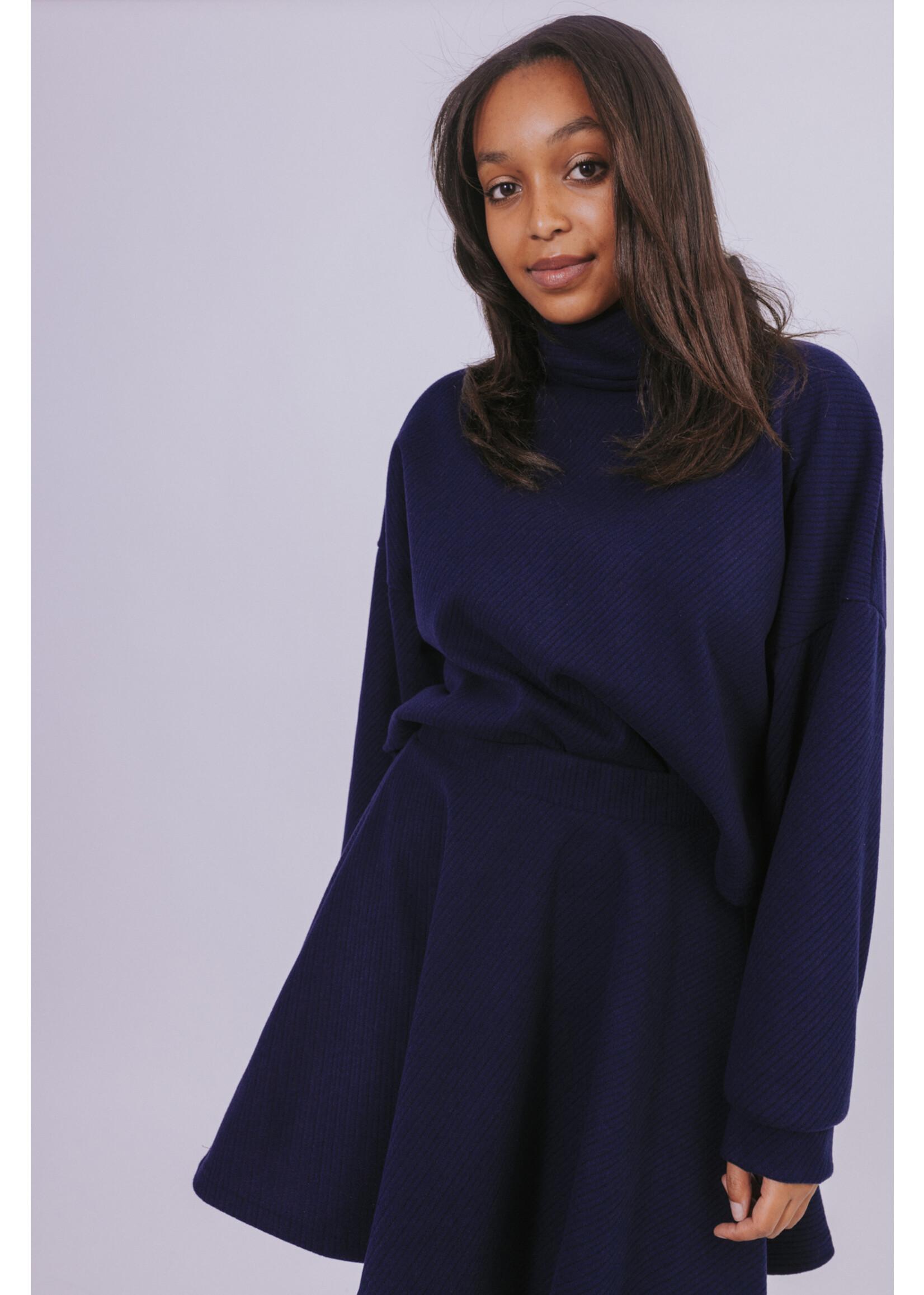 GISÈLE THE LABEL  LUNA SWEATER NAVY