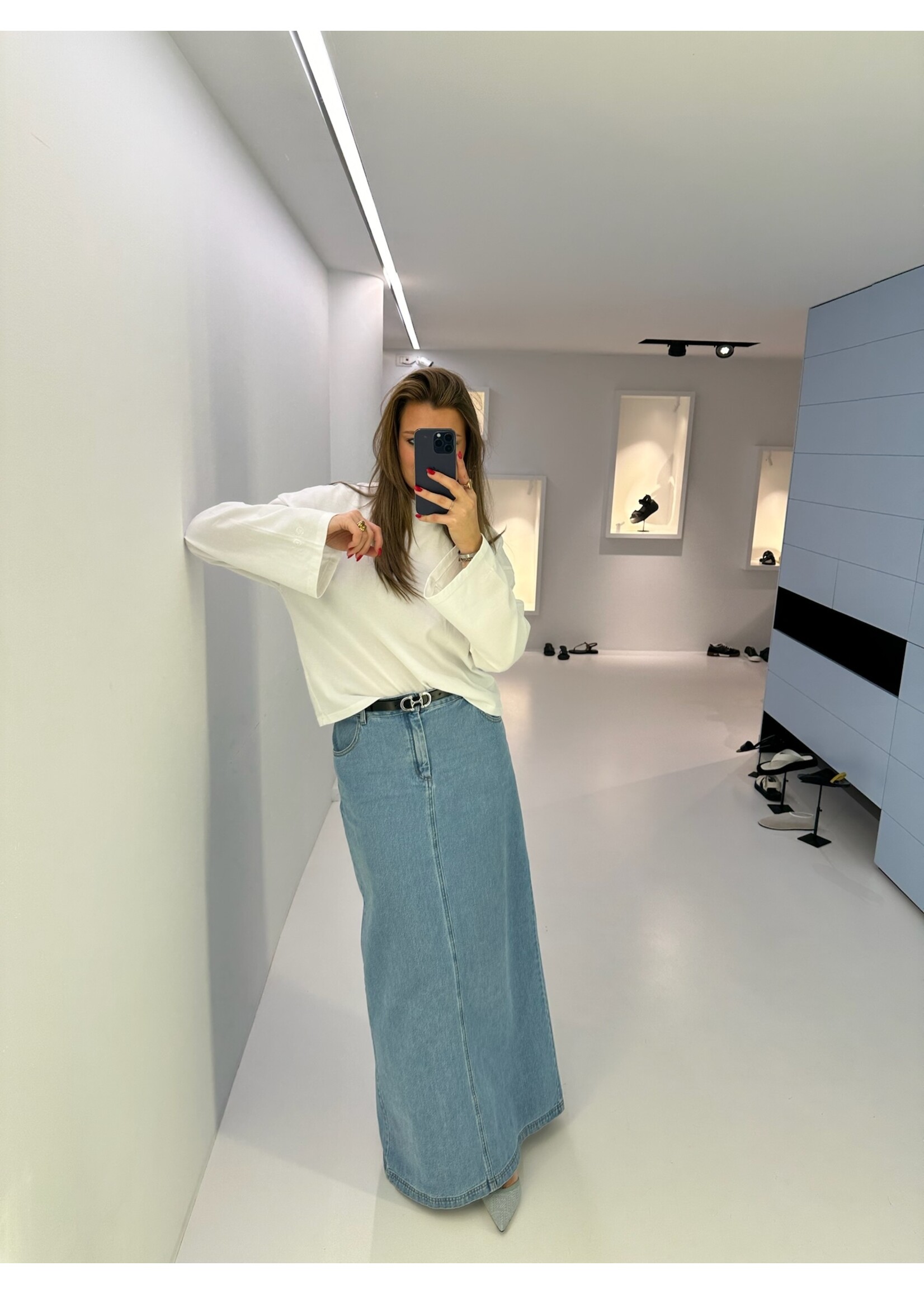 GISÈLE THE LABEL  JOANNA MAXI SKIRT JEANS