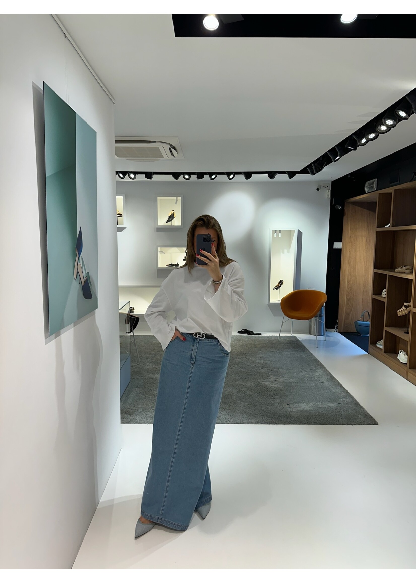 GISÈLE THE LABEL  JOANNA MAXI SKIRT JEANS