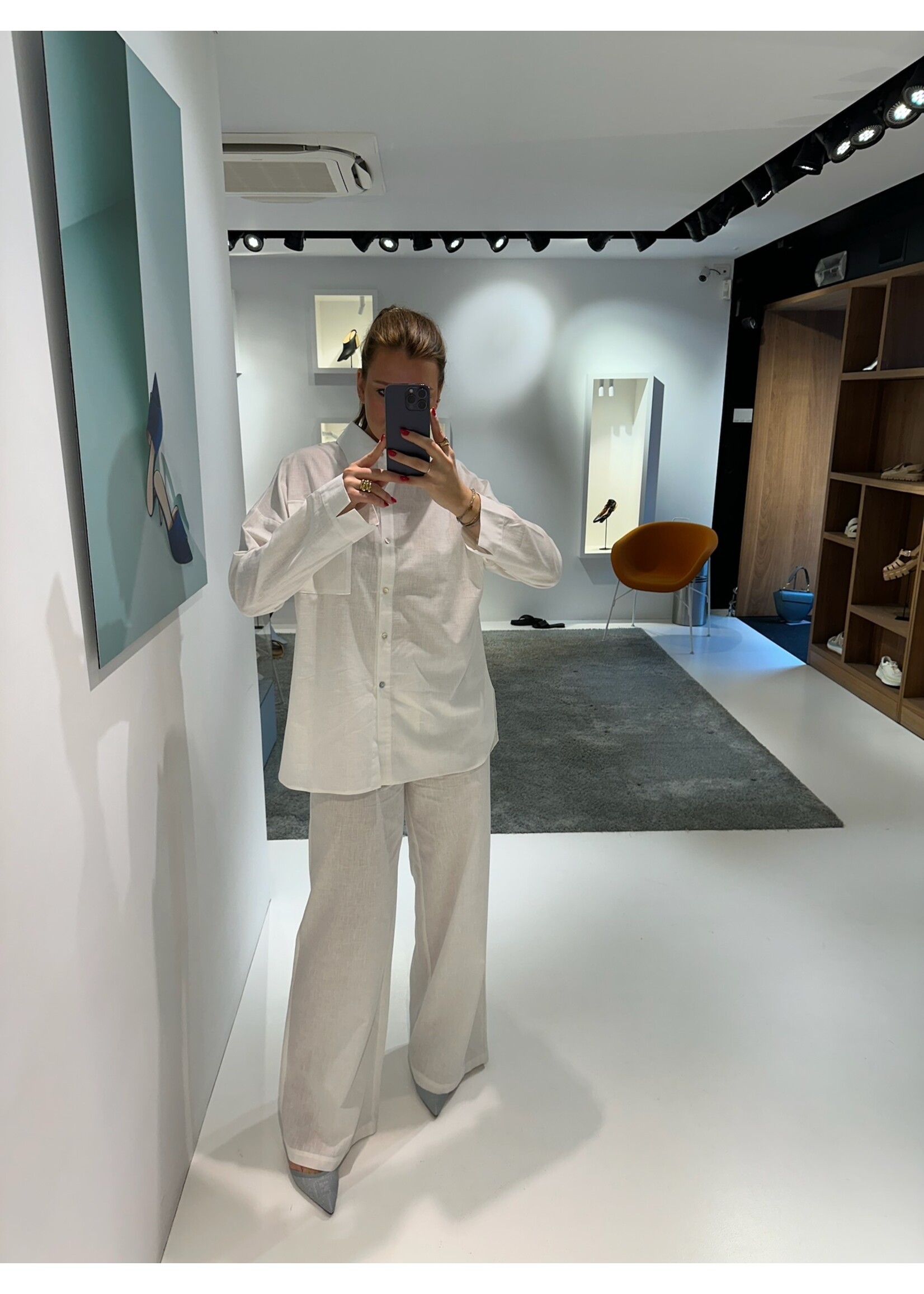 GISÈLE THE LABEL  ELOISE TROUSERS WHITE