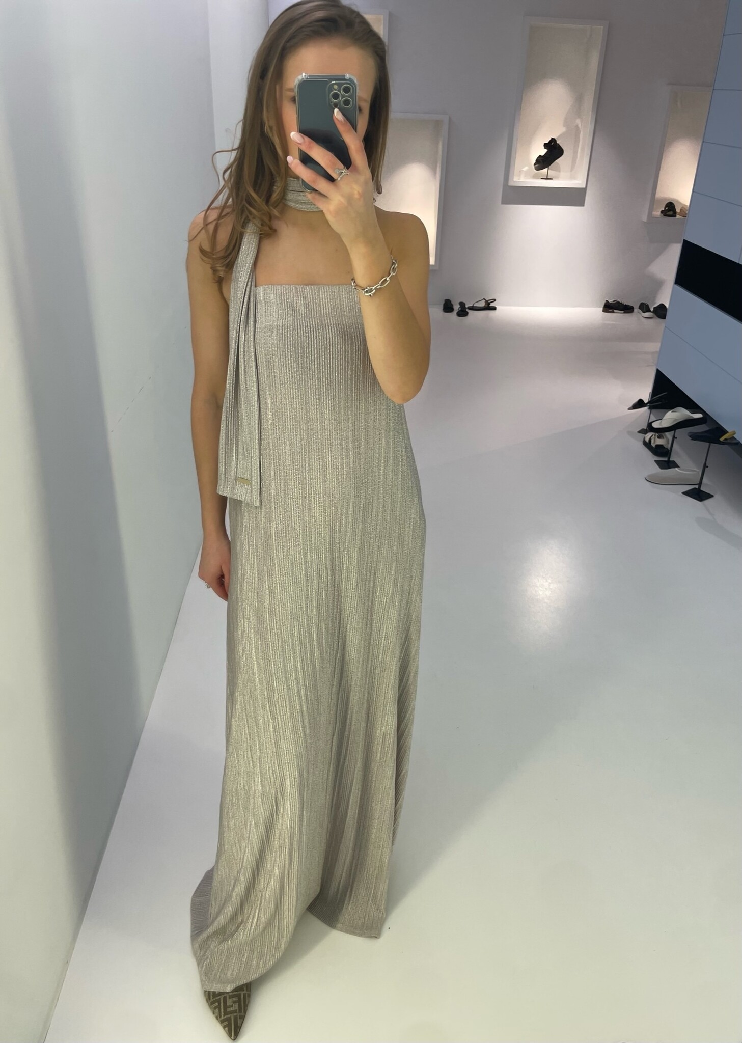 knee length dresses for ladies Donelli Mini Dress Champagne main image 1