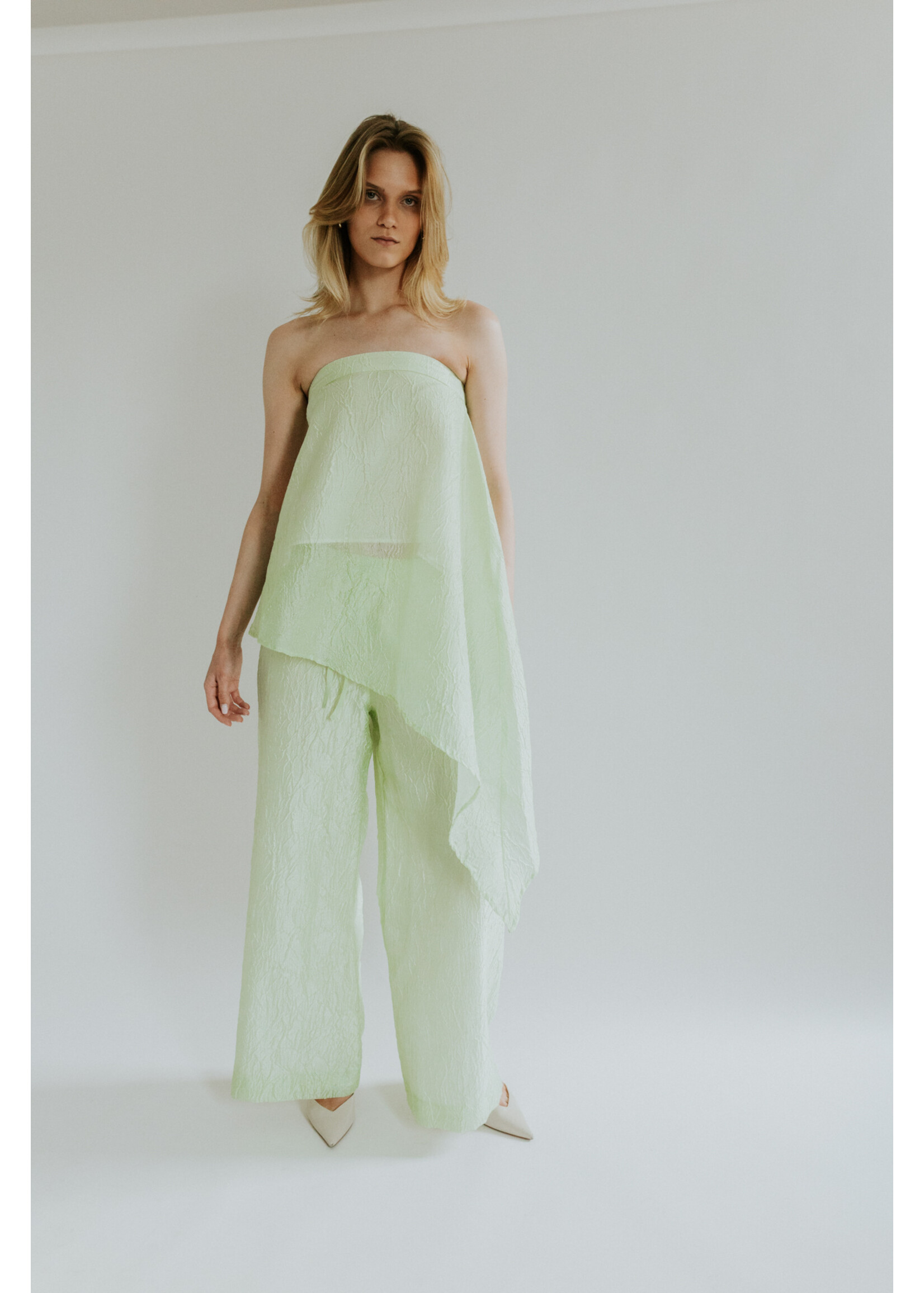 GISÈLE THE LABEL  ANTIBES TROUSERS MINT GREEN