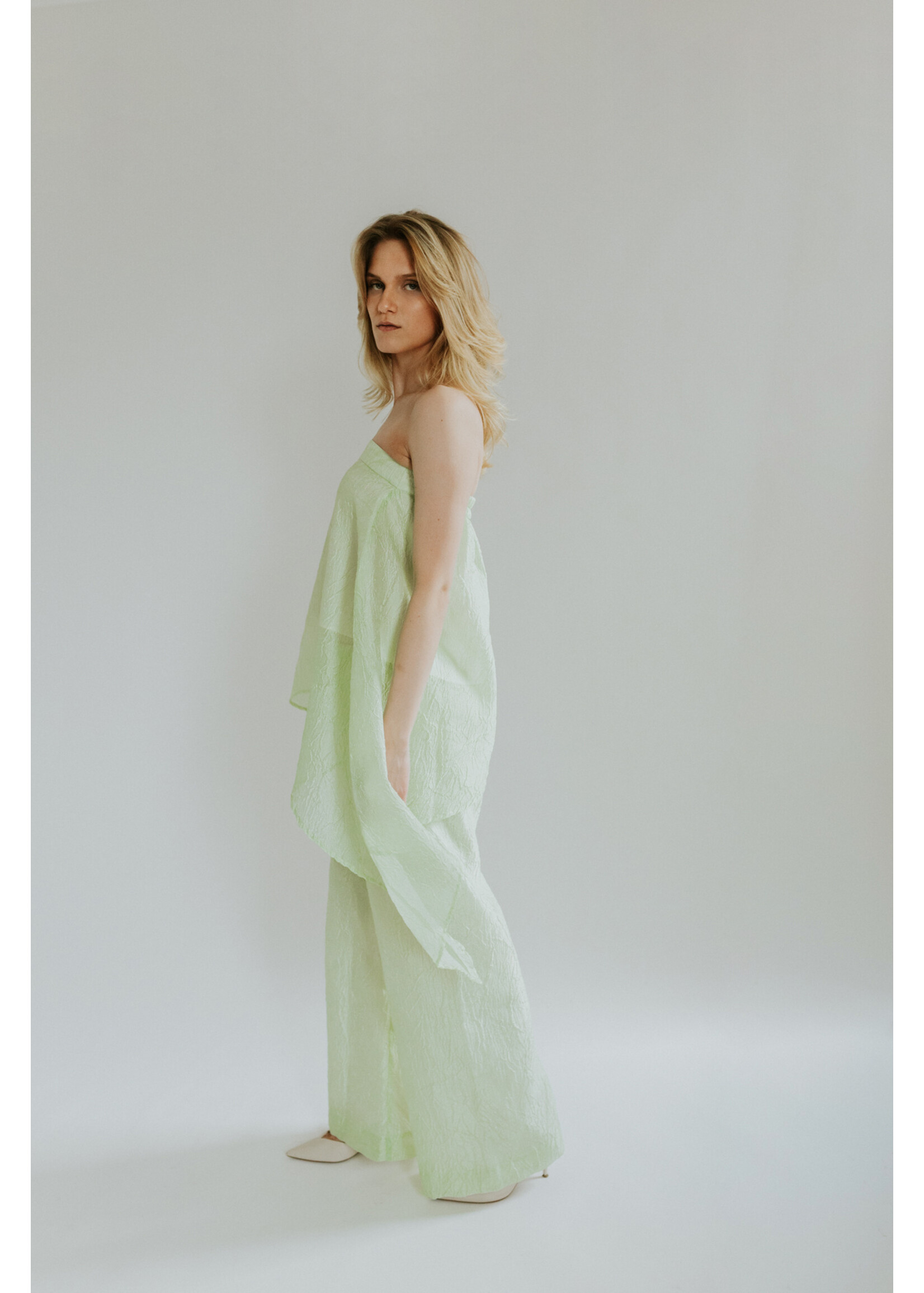 GISÈLE THE LABEL  ANTIBES TROUSERS MINT GREEN