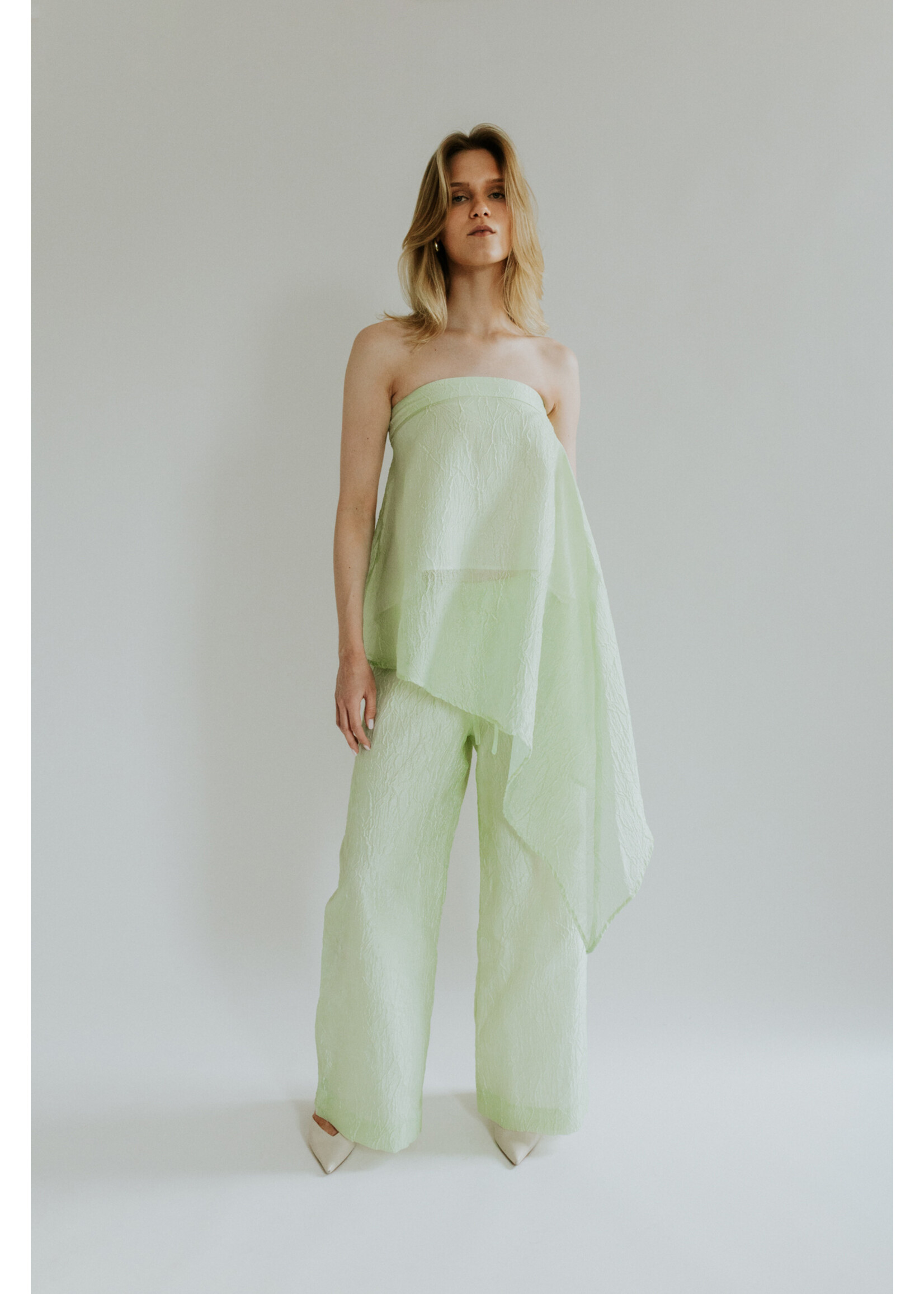 GISÈLE THE LABEL  ANTIBES TROUSERS MINT GREEN