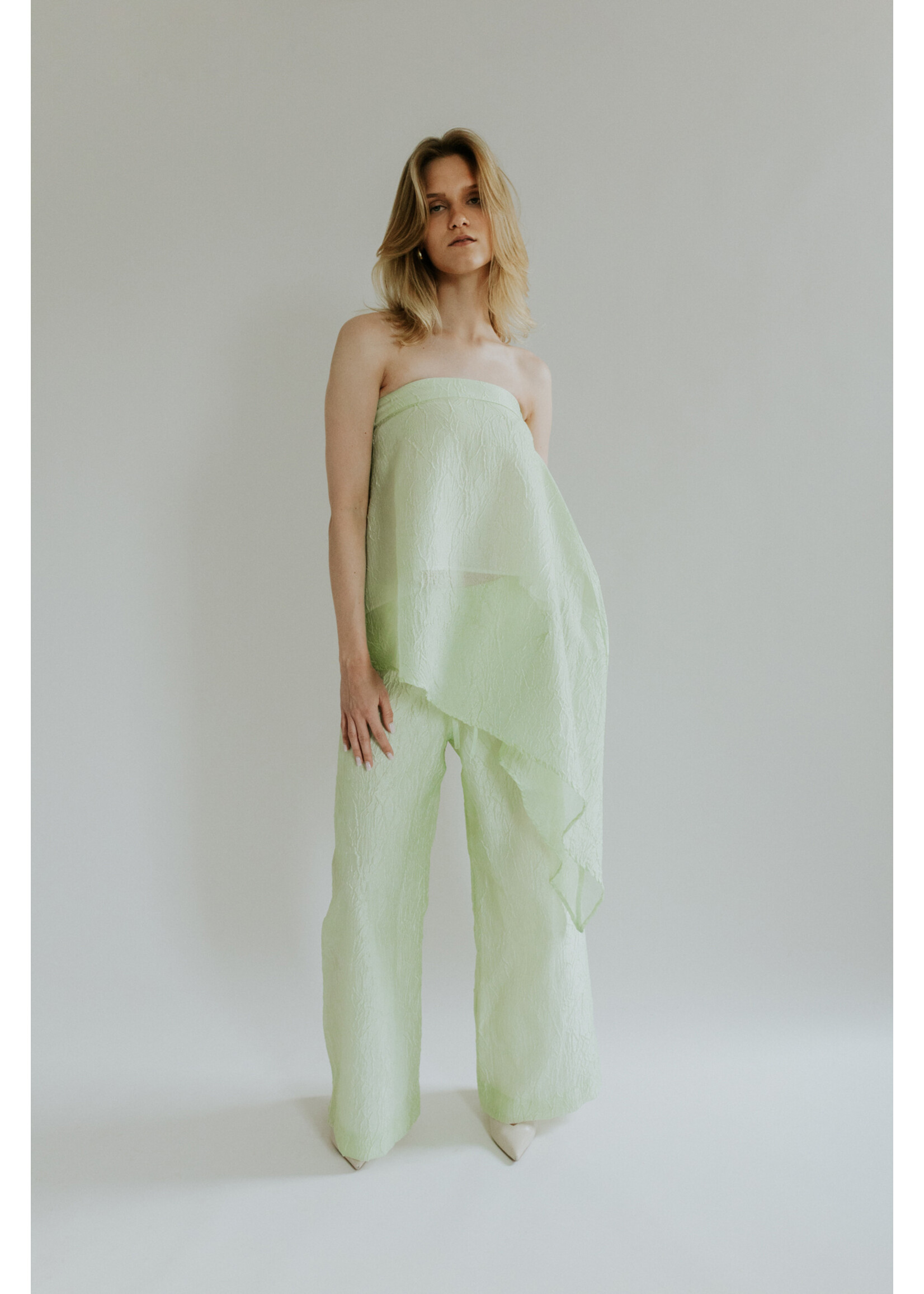 GISÈLE THE LABEL  ANTIBES TROUSERS MINT GREEN