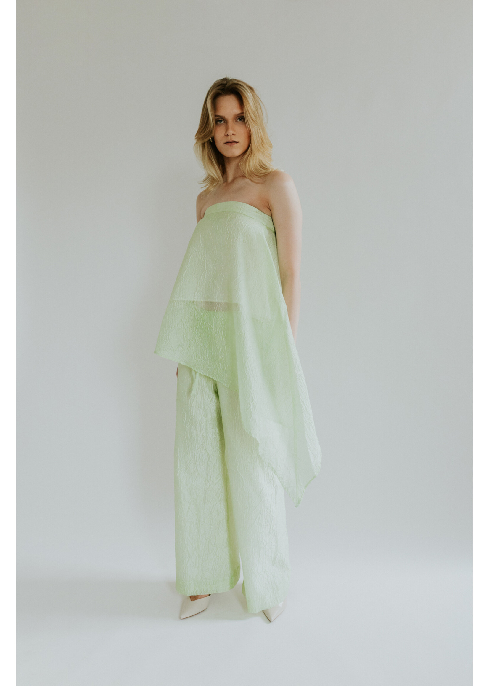 GISÈLE THE LABEL  ANTIBES TROUSERS MINT GREEN