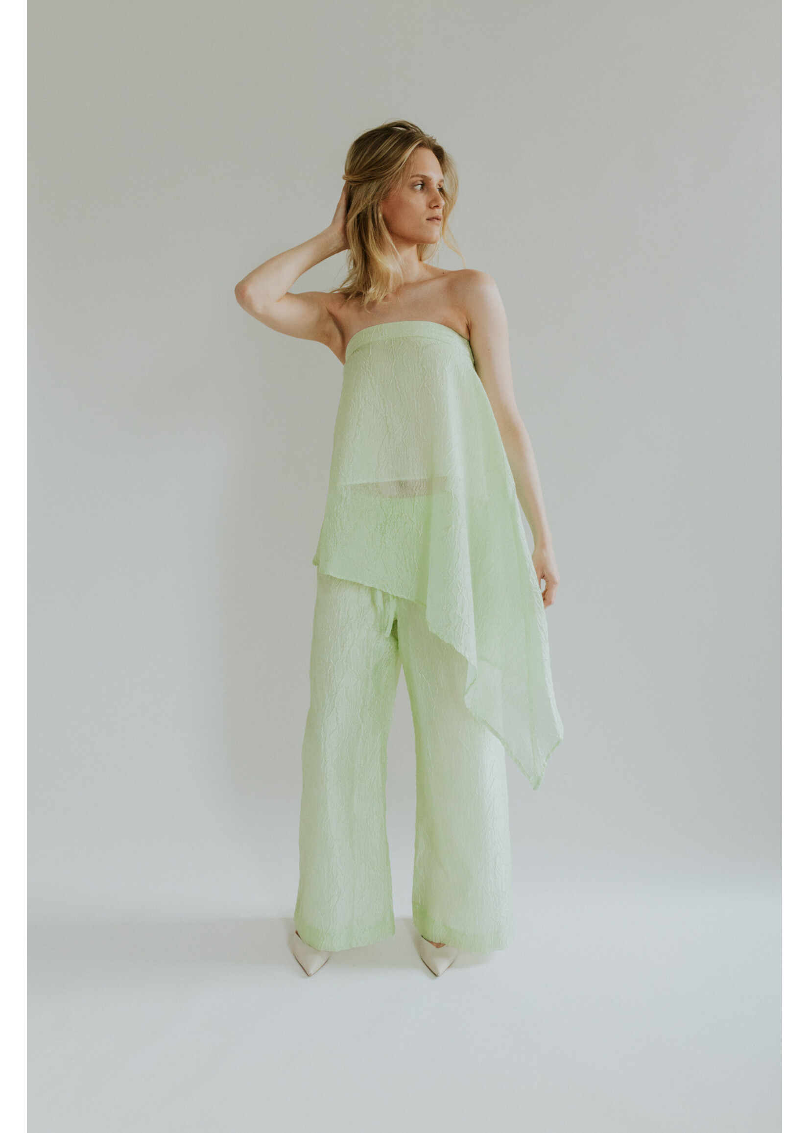 GISÈLE THE LABEL  ANTIBES TROUSERS MINT GREEN