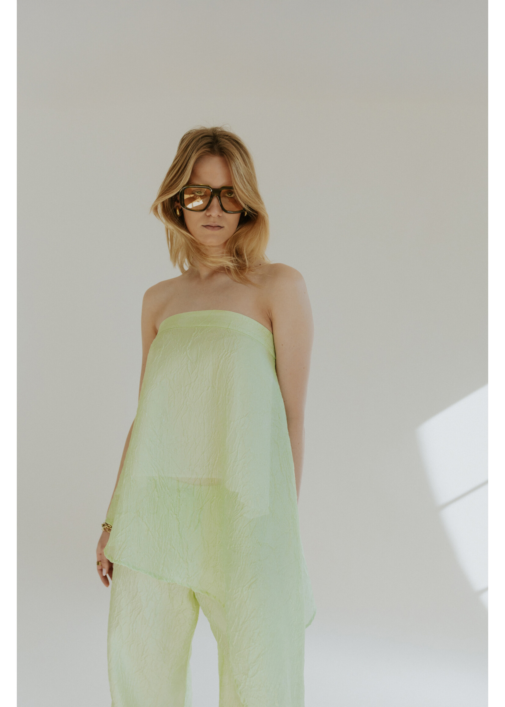 GISÈLE THE LABEL  ANTIBES BANDEAU TOP MINT GREEN