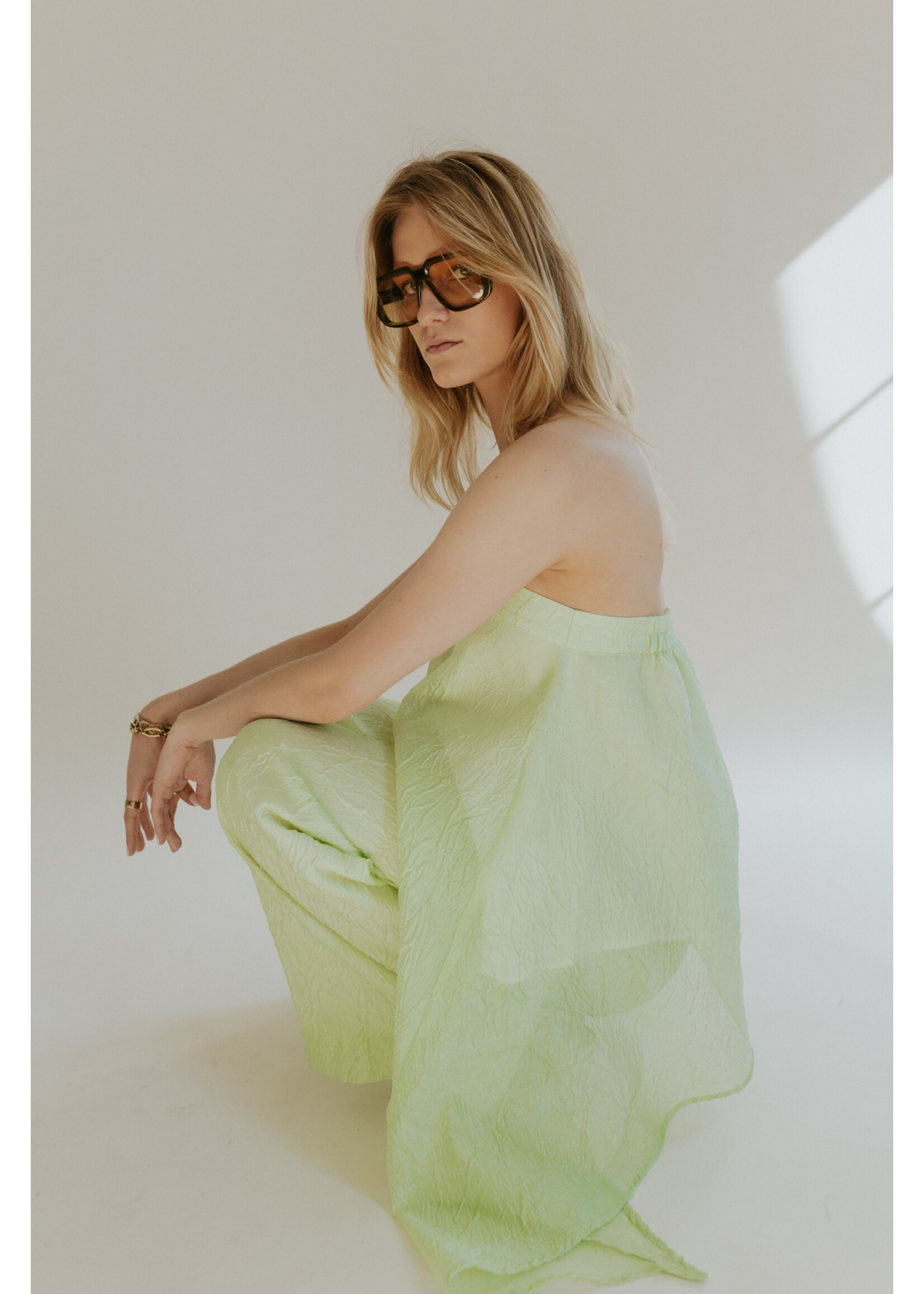 GISÈLE THE LABEL  ANTIBES BANDEAU TOP MINT GREEN