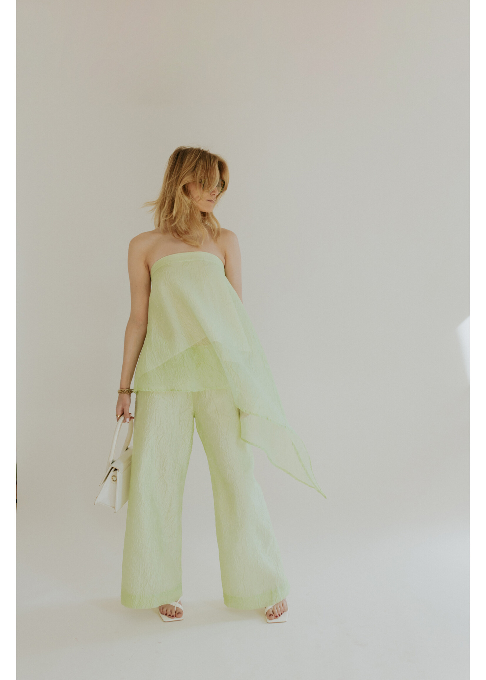 GISÈLE THE LABEL  ANTIBES BANDEAU TOP MINT GREEN