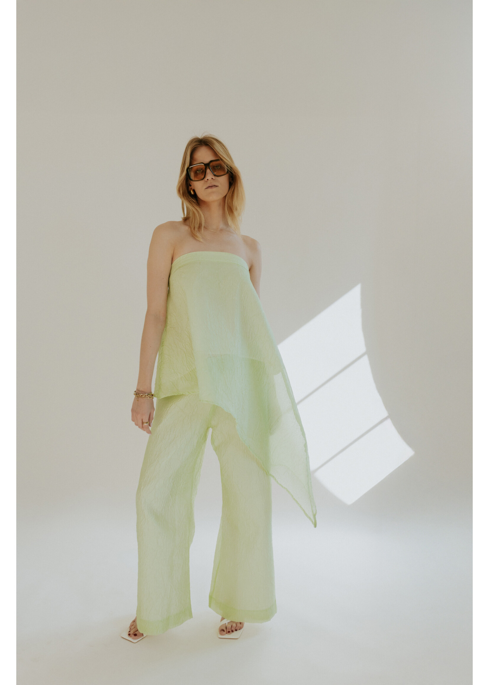GISÈLE THE LABEL  ANTIBES BANDEAU TOP MINT GREEN