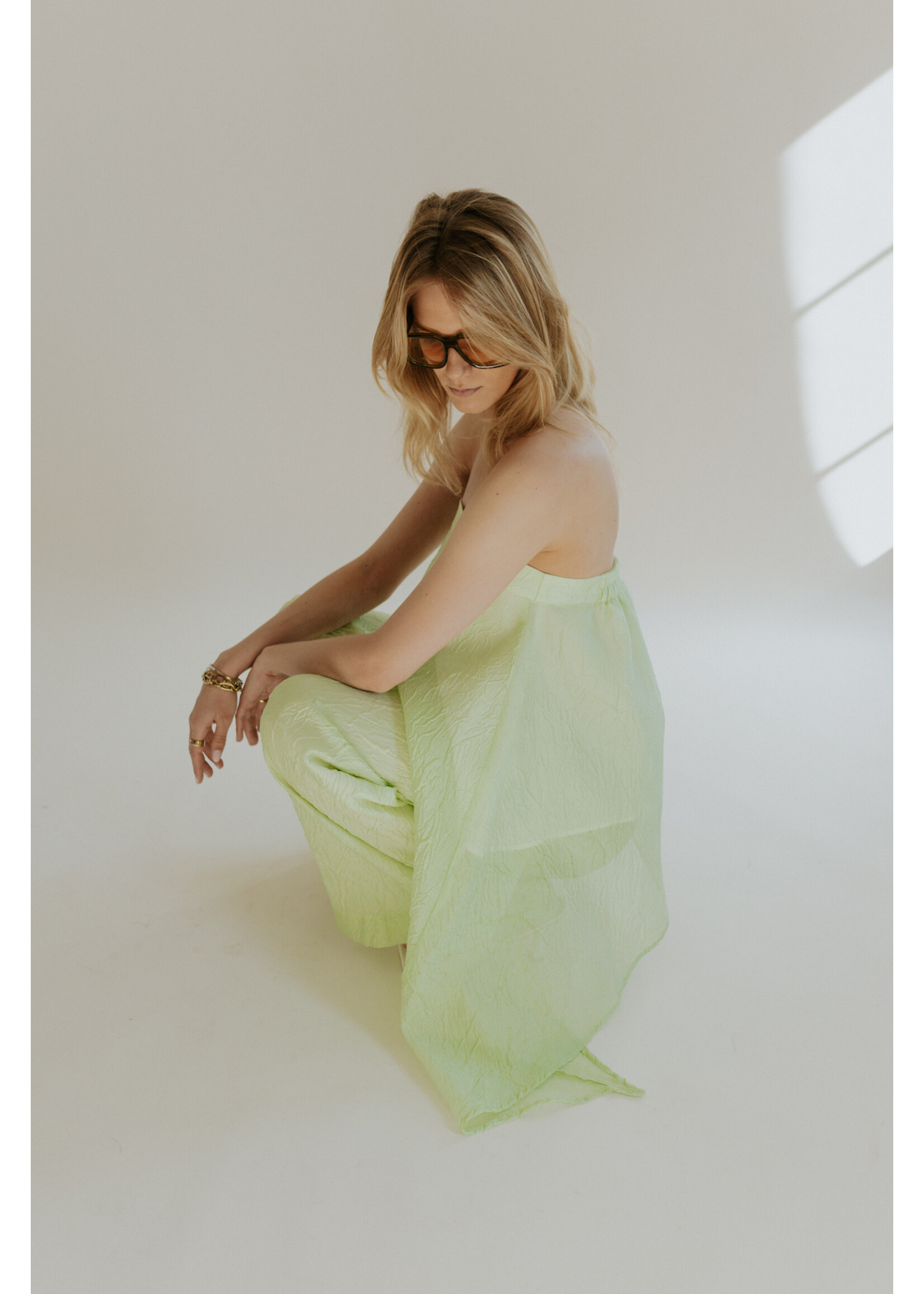 GISÈLE THE LABEL  ANTIBES BANDEAU TOP MINT GREEN