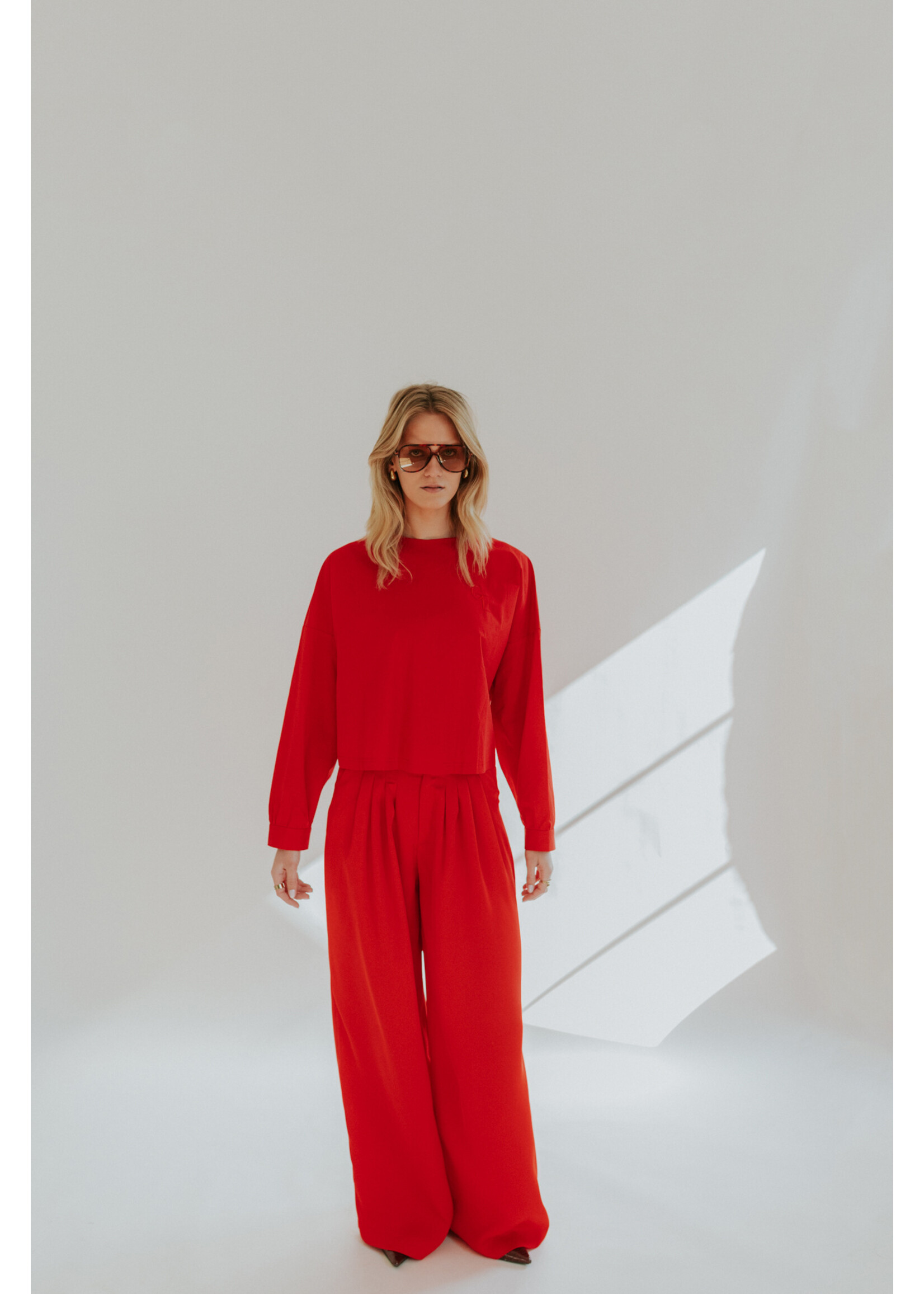GISÈLE THE LABEL  BIARRITZ TROUSERS RED