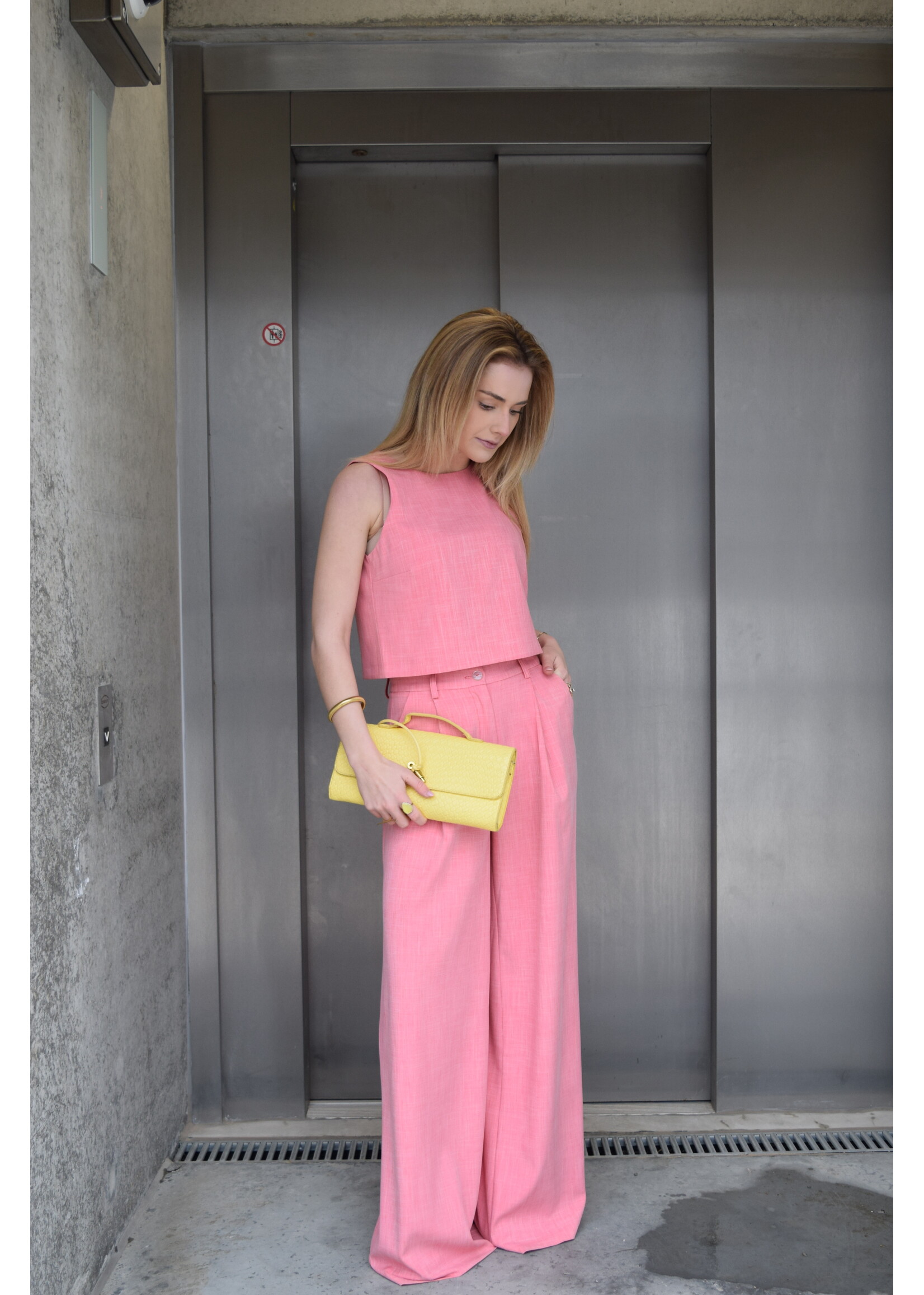 GISÈLE THE LABEL  NORA TOP ROSSO