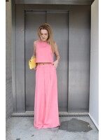 GISÈLE THE LABEL  AMALIA TROUSERS ROSSO