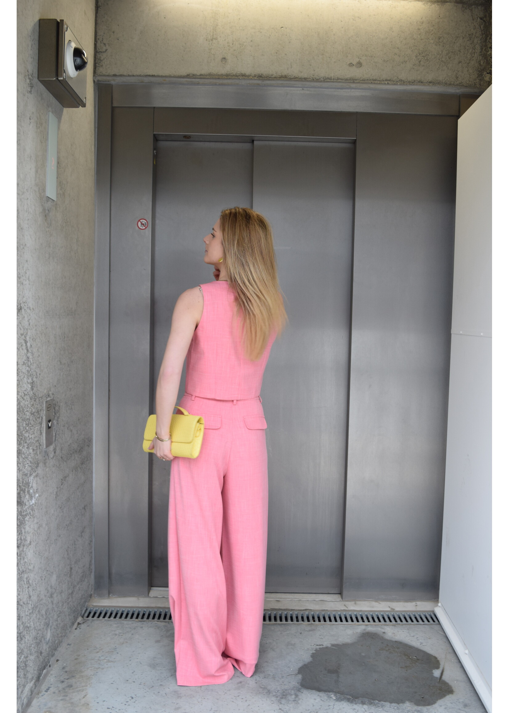 GISÈLE THE LABEL  AMALIA TROUSERS ROSSO