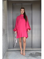 GISÈLE THE LABEL  LODA MINI DRESS FUCHSIA