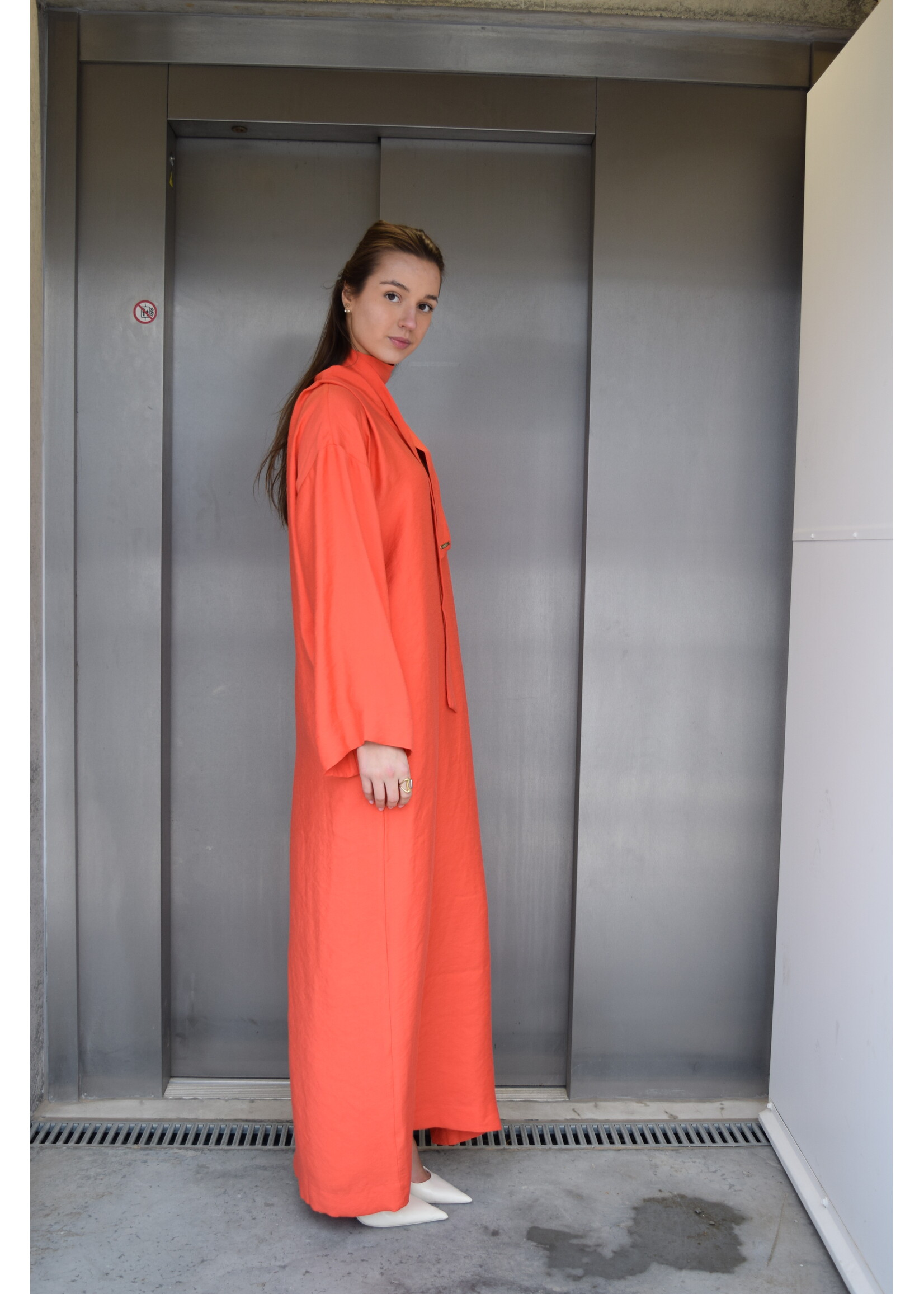 GISÈLE THE LABEL  SERAFINA MAXI DRESS CORAIL