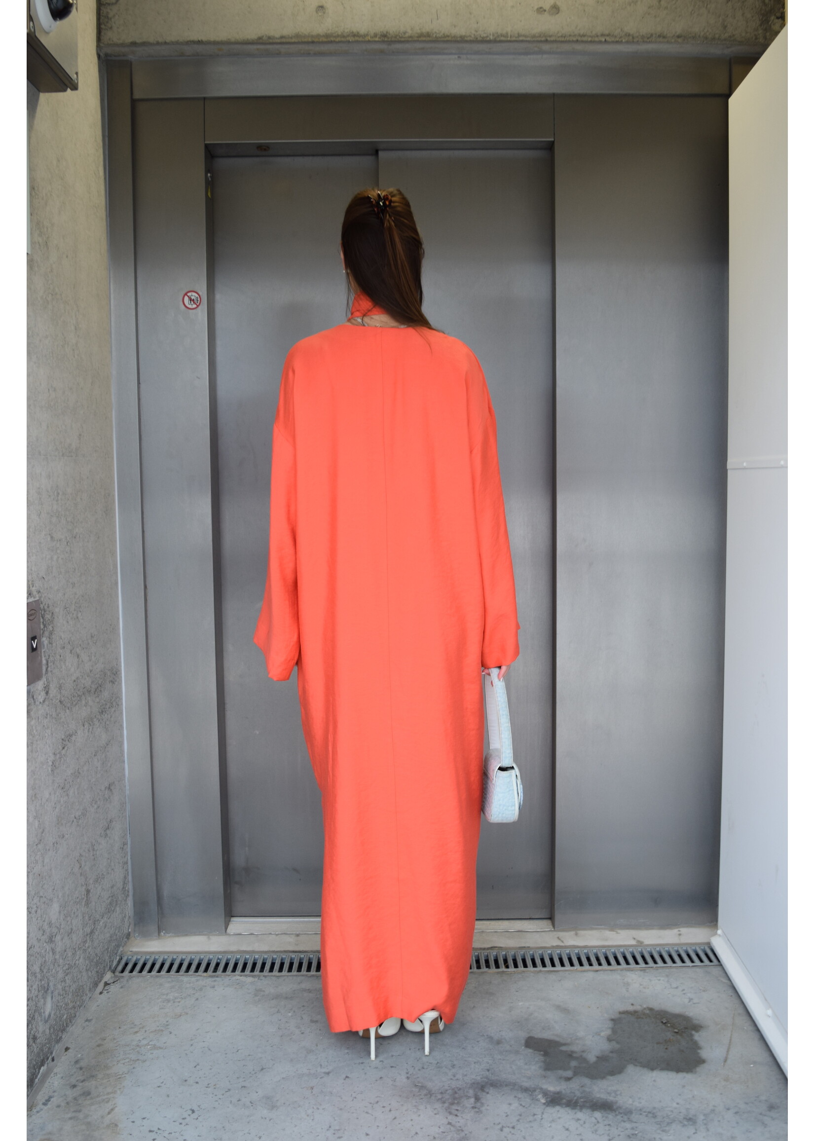 GISÈLE THE LABEL  SERAFINA MAXI DRESS CORAIL