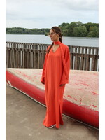 GISÈLE THE LABEL  SERAFINA MAXI DRESS CORAIL