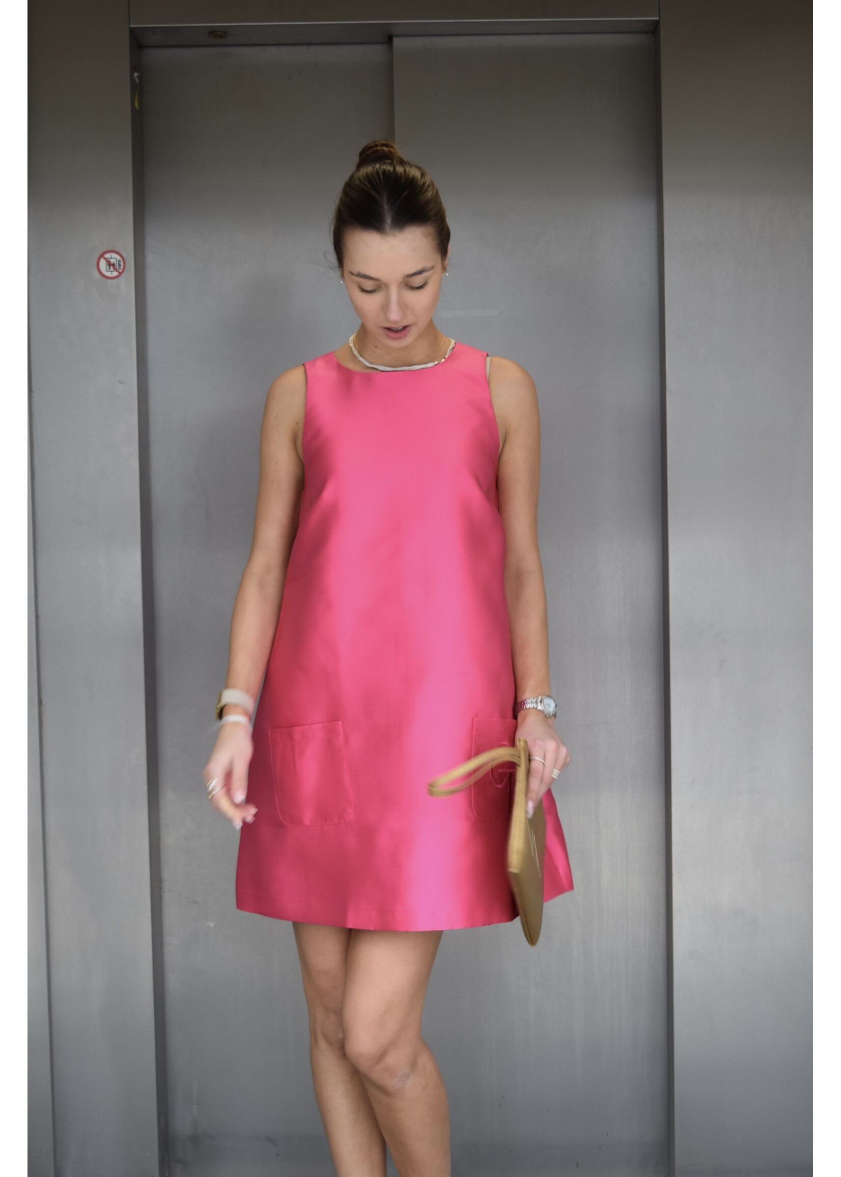 GISÈLE THE LABEL  SYBILLE DRESS FUCHSIA